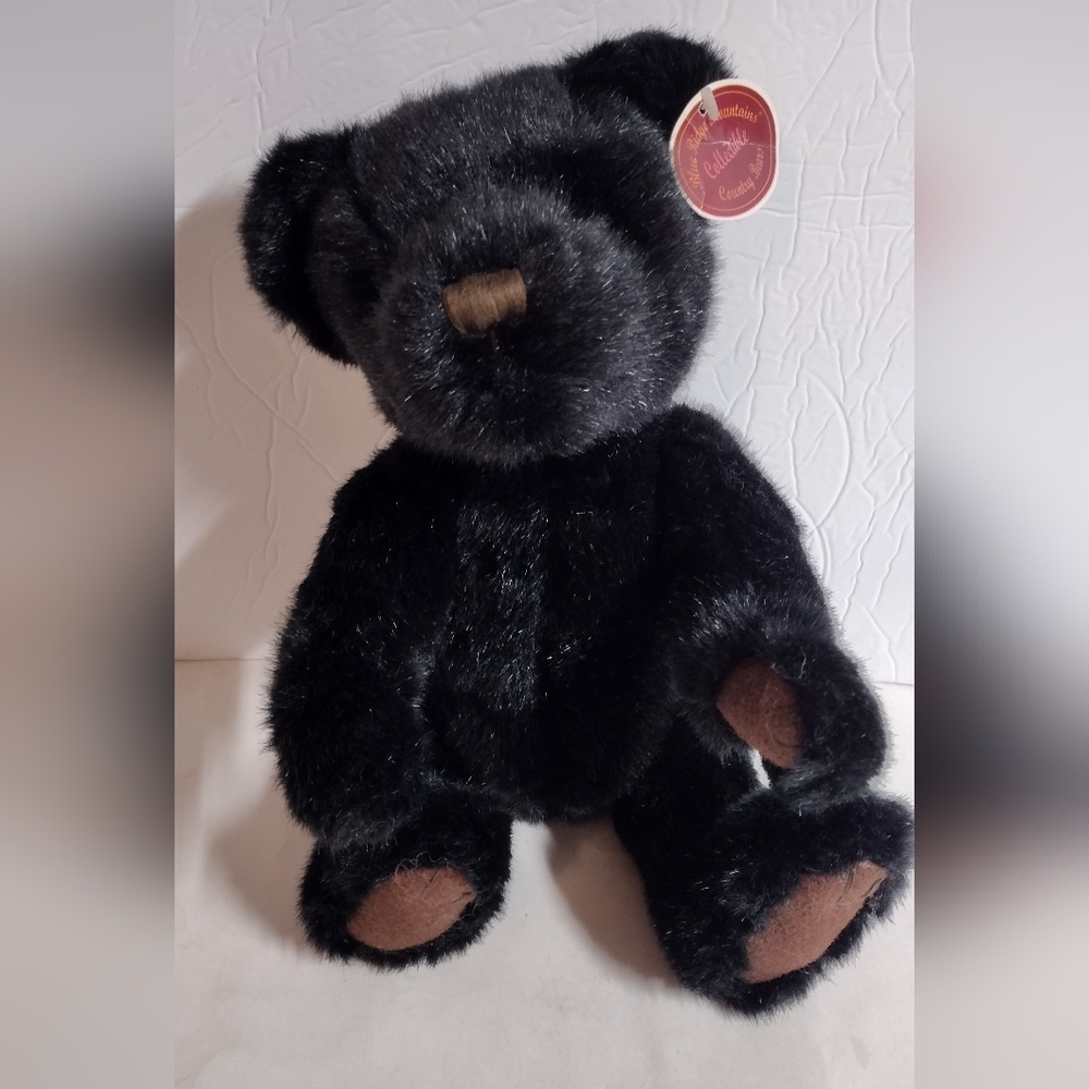 SKM Black Bear Plush Stuffed Animal Blue Ridge Mountains Collectible 14" NWT